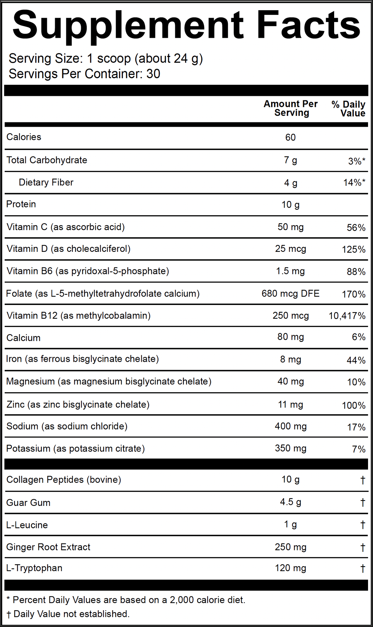 View Supplement Facts